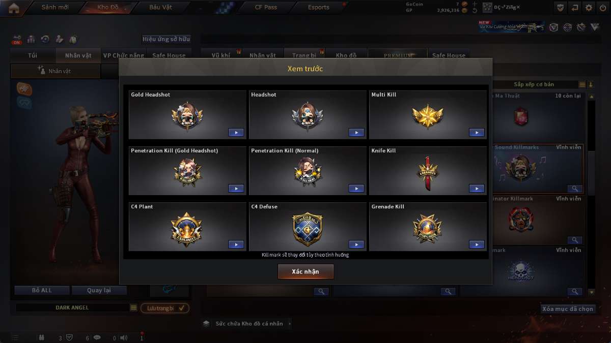 shop acc cf uy tin gia re